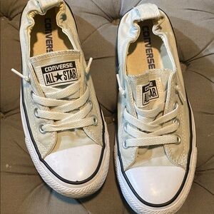 Converse Cream Chuck Taylor Sneakers Classic Canvas Design